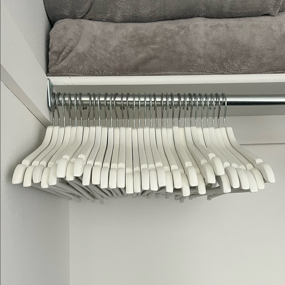 IKEA white hangers